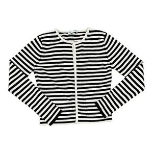 Iris von Arnim Brown Pink Striped Cashmere Cardigan S